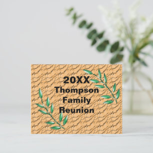 Inexpensive Family Reunion Announcement Invite Postcard