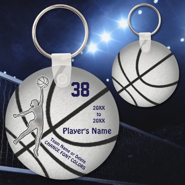 Inexpensive Girls Basketball Gifts, 4 Text Boxes Key Ring (Personalized Volleyball Bag Tags. Personalised Volleyball Keychains. Cheap volleyball gifts for girl)