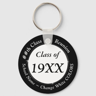 Inexpensive Personalised 20th High School Reunion Key Ring