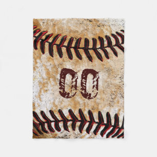 Inexpensive Personalised Baseball Fleece Blankets