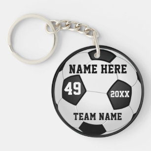 Inexpensive Personalised Soccer Team Gift Ideas Key Ring