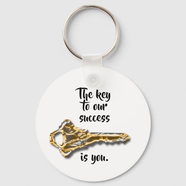 Inexpensive Thanks Company Promotional Marketing Key Ring (Front)