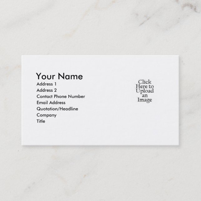 Inexpensive Unique Business Cards (Front)