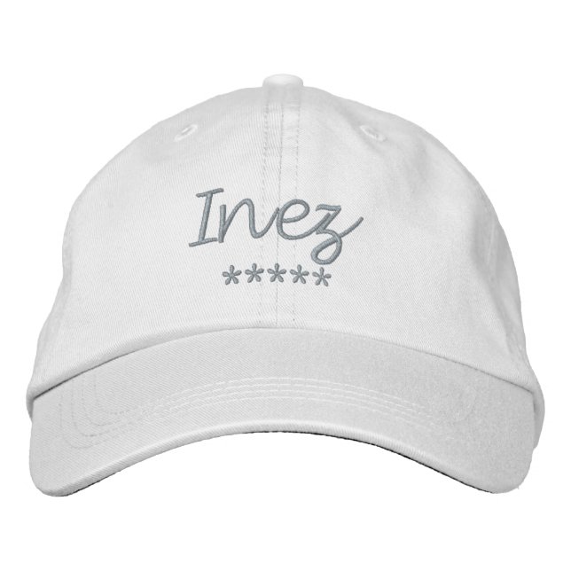 Inez Name Embroidered Hat (Front)