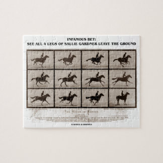 Infamous Bet 4 Legs Sallie Gardner Leave Ground Jigsaw Puzzle