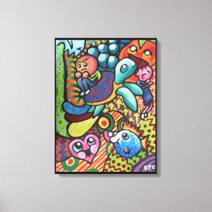InFancy By Squid Fear City Canvas Print