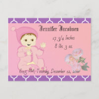 Infant Baby Girl in Pink with Flowers