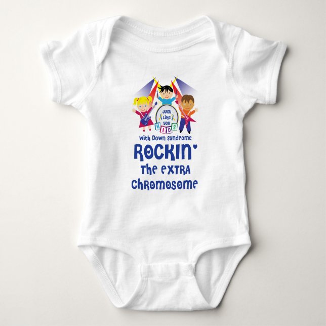 Infant Creeper ROCKIN' The Extra Chromosome (Front)