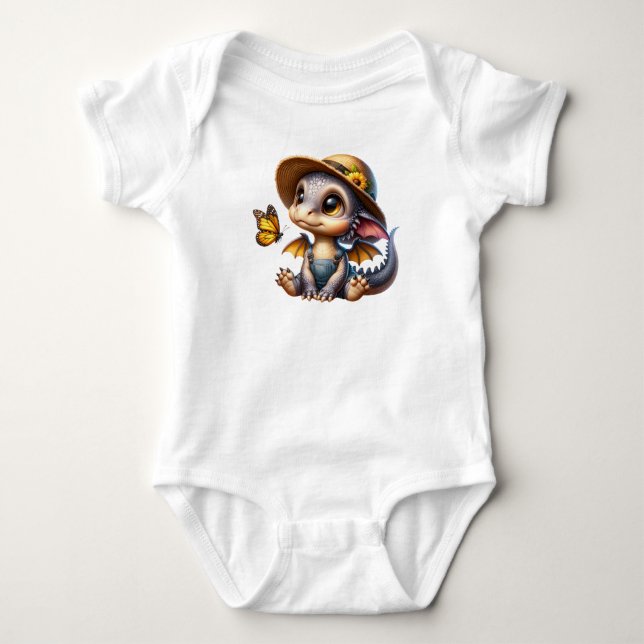 Infant Dragon One-Piece Bodysuit (Front)