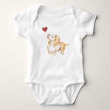 infant I love dachshunds winnie the dachshund