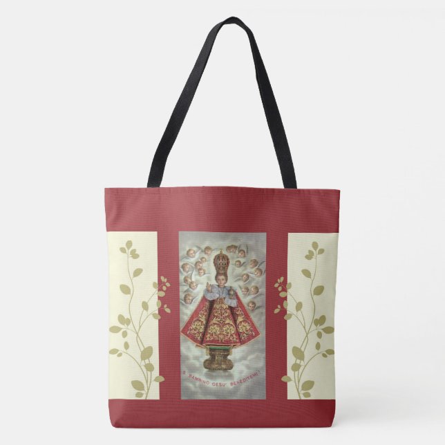 Infant Jesus of Prague Adoring Angels Tote Bag (Front)
