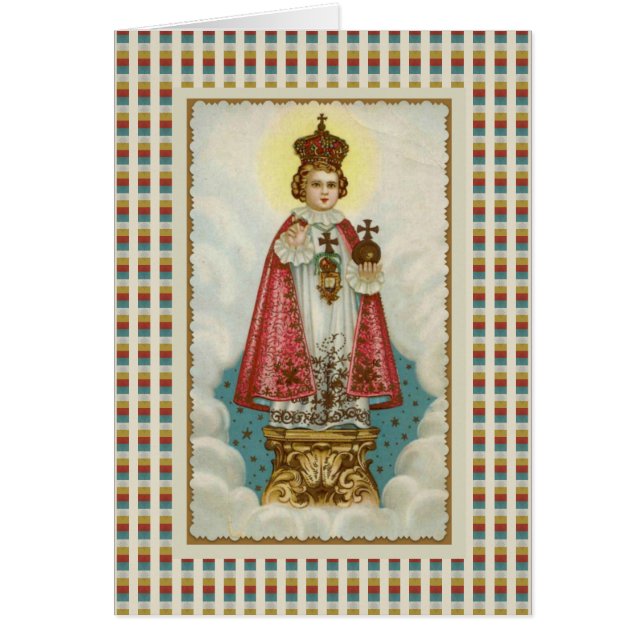 Infant Jesus of Prague Religious Card (Front)