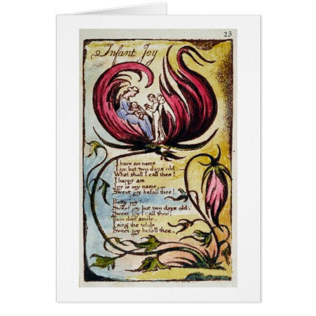 'Infant Joy', plate 23 from 'Songs of Innocence an (Front)