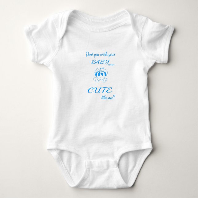 Infant Long Sleeve, White Baby Bodysuit (Front)