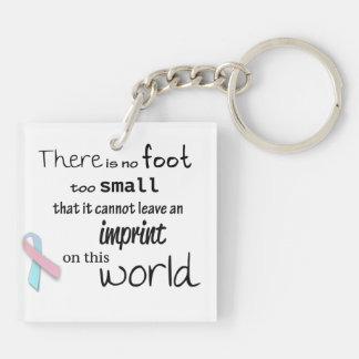 Infant loss awareness double sided keychain