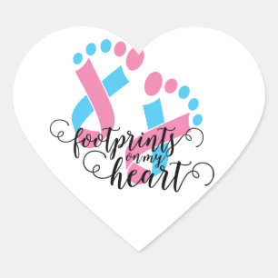 infant loss awareness heart sticker