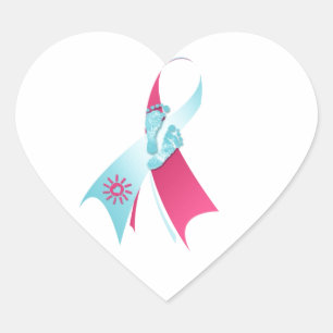 infant loss awareness heart sticker