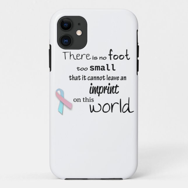 Infant loss awareness phone case (various models) (Back)