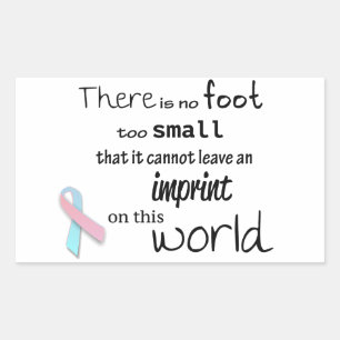 Infant loss awareness stickers