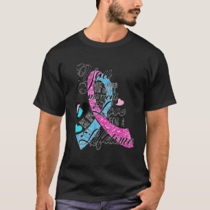 Infant Loss In October We Wear Pink And Blue Ribbo T-Shirt