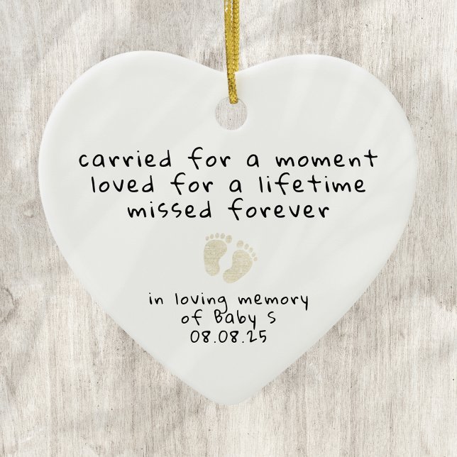 Infant Loss Miscarriage Sympathy Memorial Ceramic Tree Decoration (Creator Uploaded)