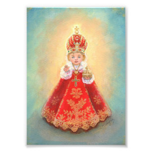 Infant of Prague - Devotional Art - Premium  Photo Print