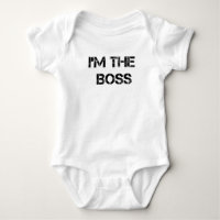 Infant Onsie - "I'm The Boss" Print