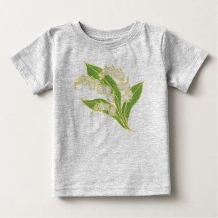 Infant Organic Creeper: Lily of the Valley Baby T-Shirt