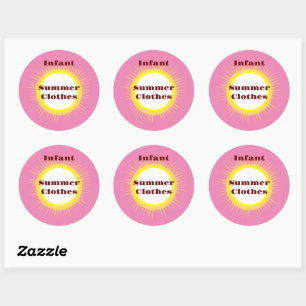 Infant / Other Clothing Storage or Gifting Ideas  Classic Round Sticker