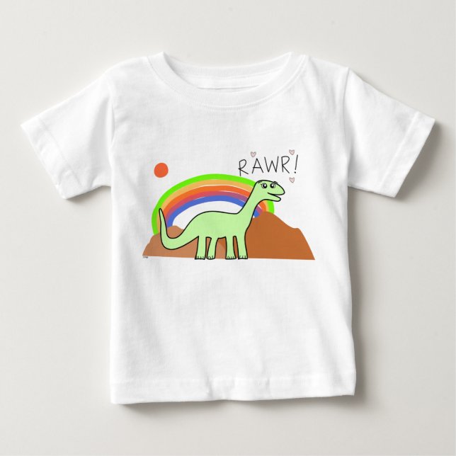 Infant Rainbow Rawr Shirts (Front)