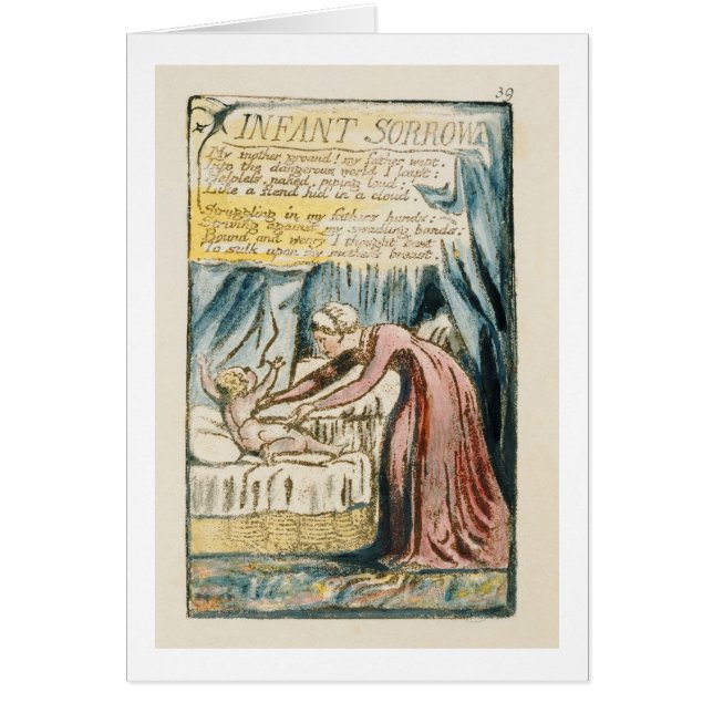 'Infant Sorrow', plate 39 (Bentley 48) from 'Songs (Front)