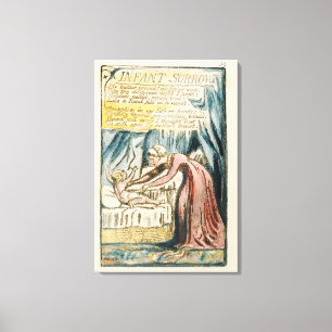 'Infant Sorrow', plate 39 (Bentley 48) from 'Songs Canvas Print