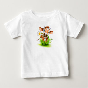 Infant T-Shirt-Daisy Cow Baby T-Shirt