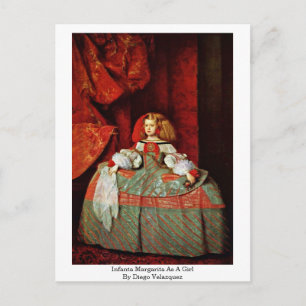 Infanta Margarita As A Girl By Diego Velazquez Postcard
