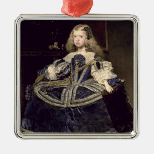 Infanta Margarita  in Blue, 1659 Metal Tree Decoration