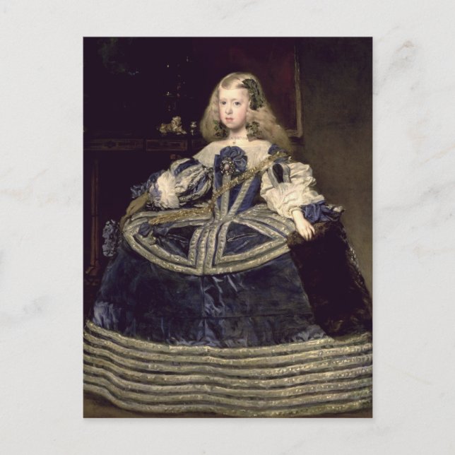 Infanta Margarita  in Blue, 1659 Postcard (Front)