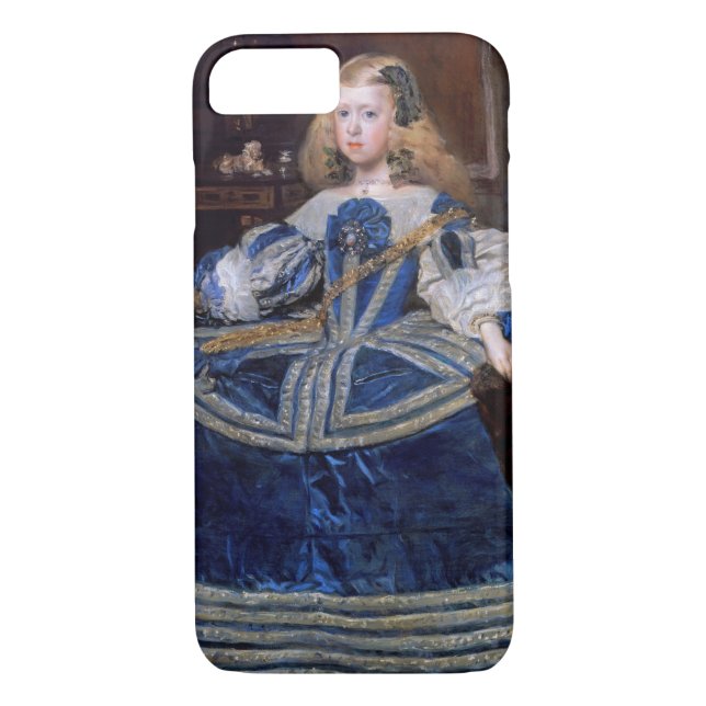 Infanta Margarita Teresa Blue Dress, Velazquez Case-Mate iPhone Case (Back)