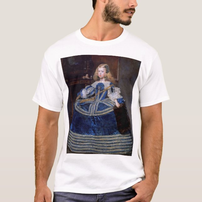 Infanta Margarita Teresa Blue Dress, Velazquez T-Shirt (Front)