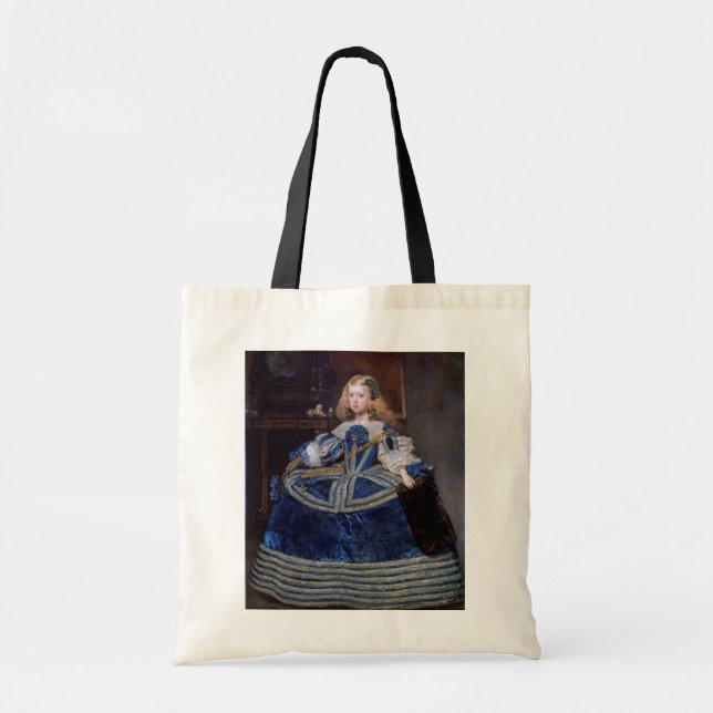 Infanta Margarita Teresa Blue Dress, Velazquez Tote Bag (Front)