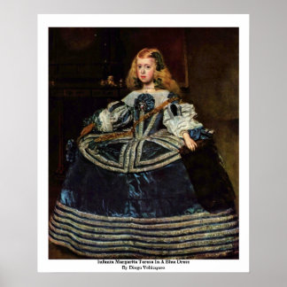 Infanta Margarita Teresa In A Blue Dress Poster
