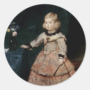 Infanta Margarita Therese Classic Round Sticker