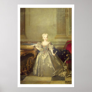 Infanta Maria Ana Victoria de Borbón, 1724 (oil o Poster