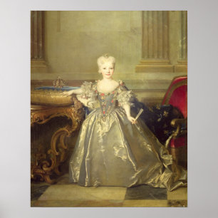 Infanta Maria Ana Victoria de Borbón, 1724 (oil o Poster