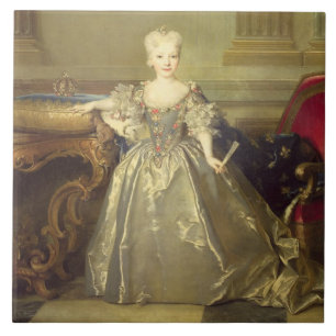 Infanta Maria Ana Victoria de Borbón, 1724 (oil on Tile