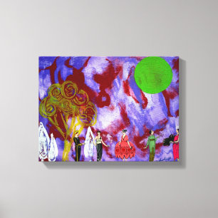 Infanta's Moonlight Garden Party by Michael Moffa Canvas Print