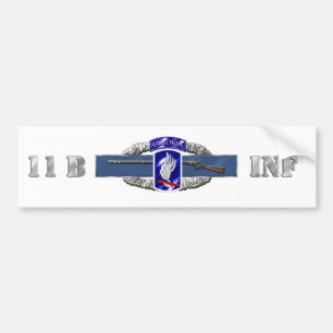 INFANTRY 11B 173RD BUMPER STICKER