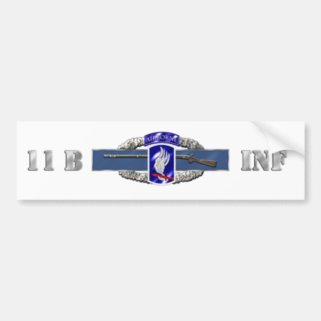 INFANTRY 11B 173RD BUMPER STICKER (Front)