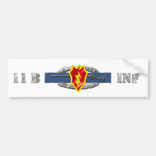 INFANTRY 11B 25TH ID BUMPER STICKER
