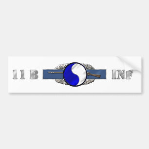 INFANTRY 11B 29TH ID BUMPER STICKER