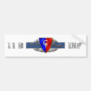 INFANTRY 11B 38TH ID BUMPER STICKER
